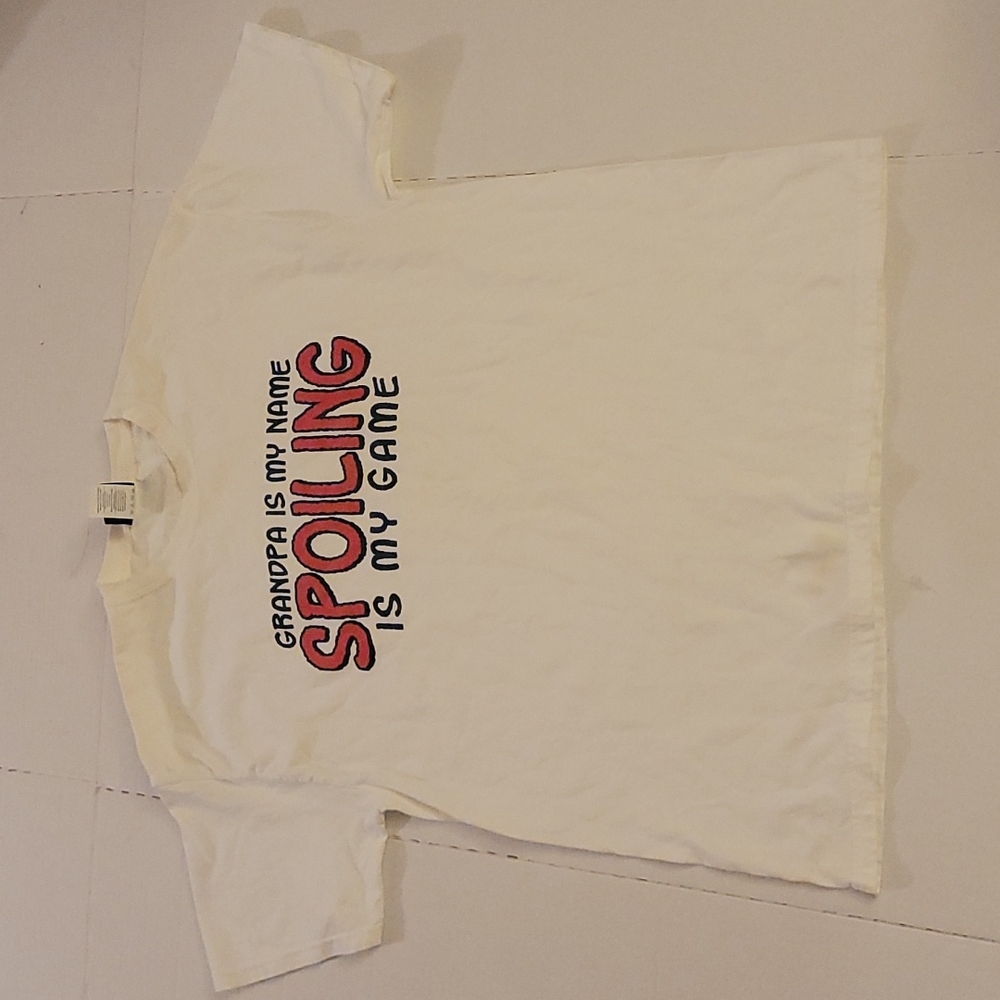 Grandpa is my name Spoiling is my game t-shirt